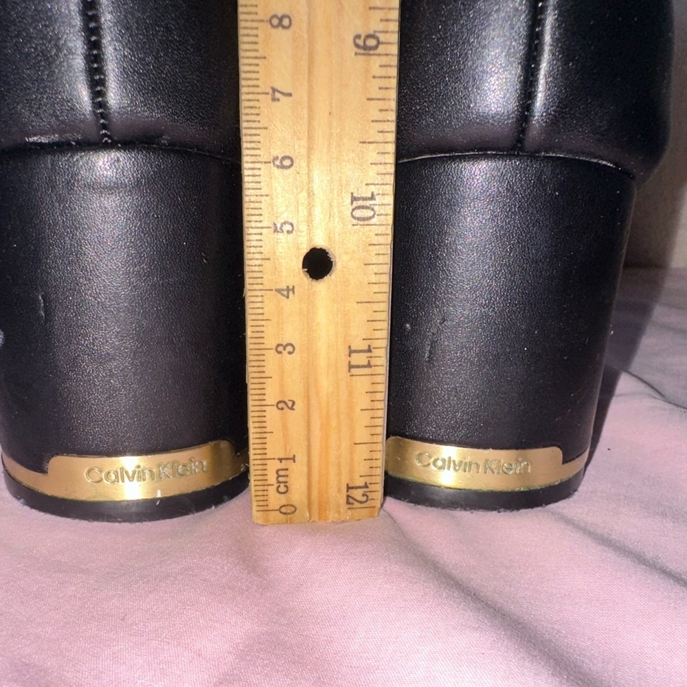 Calvin Klein Fioranna Woman’s Black Ankle Boots Size 10 - Picture 8 of 12